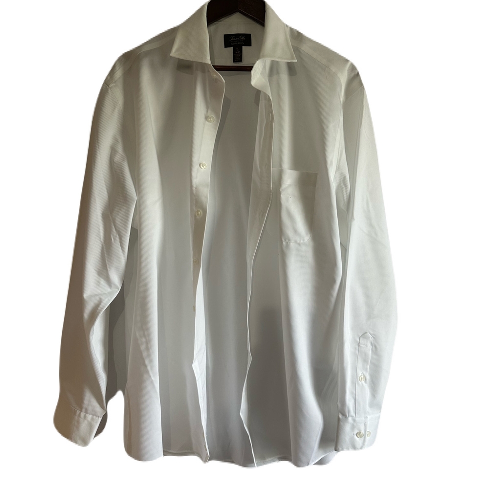 Tasso Elba Non Iron Supima Solid Dress Shirt - Picture 7 of 8